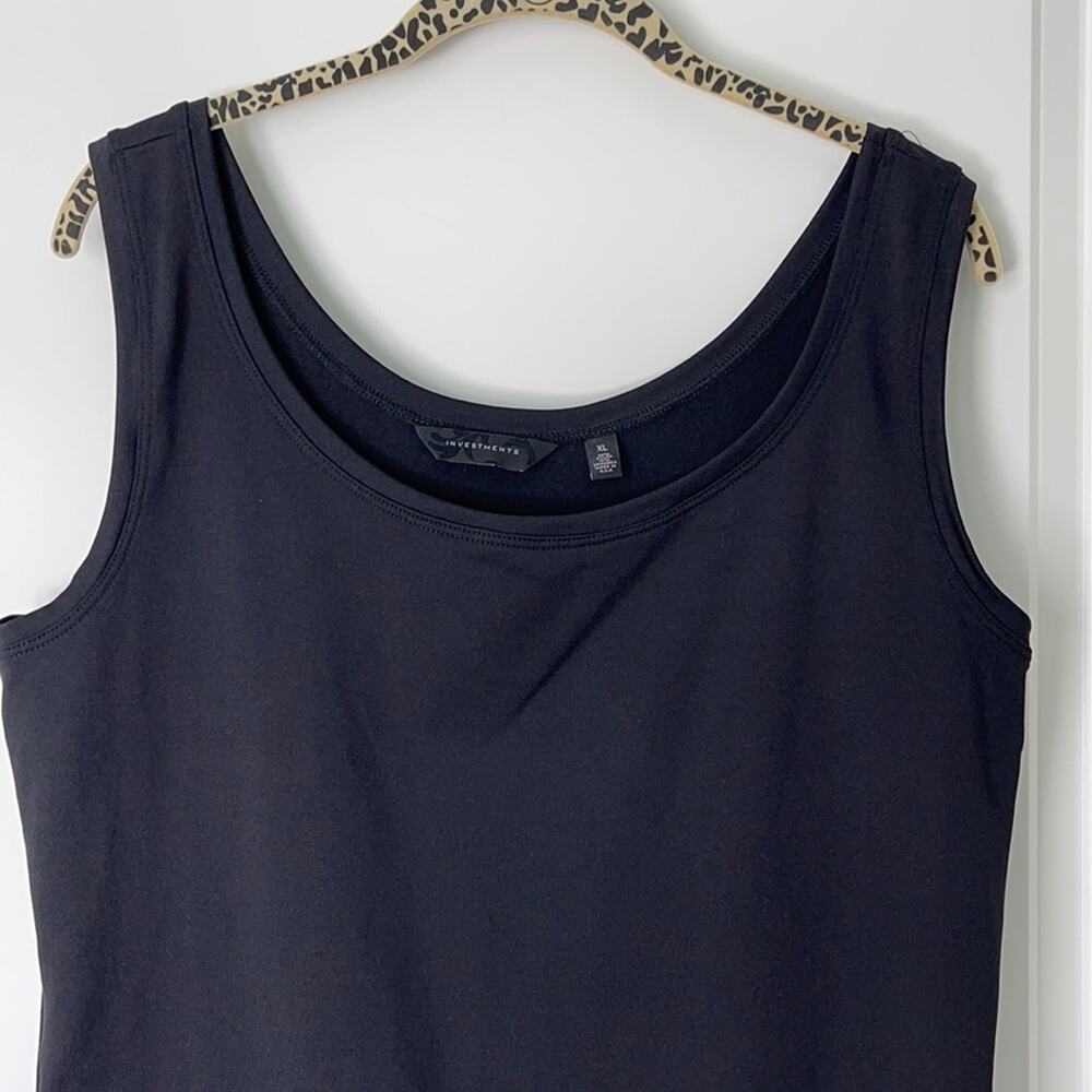 Investments 3/4 Sleeve Geometric Design Cardigan and Black Knit Tank, Ladies XL - Picture 8 of 12